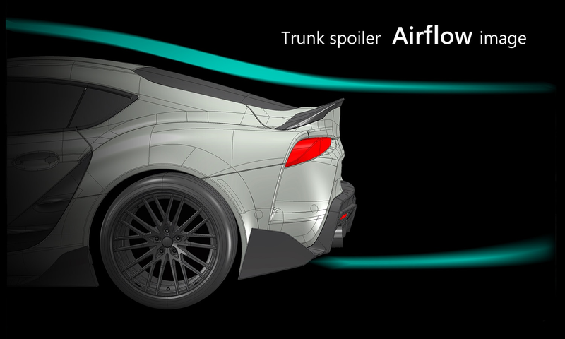 Illustration for article titled The Toyota Supra TRD Concept Shows Off a Spoiler and Whatever 'Carbon Fiber Garnish' Is